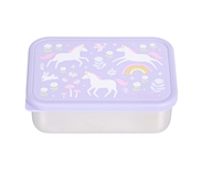 Rustfri stål madkasse med PP låg Unicorn Dreams